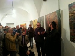 פתיחתה של התערוכה של האומן מיכאל מורגנשטרן, תושב פסגות, בירושלים